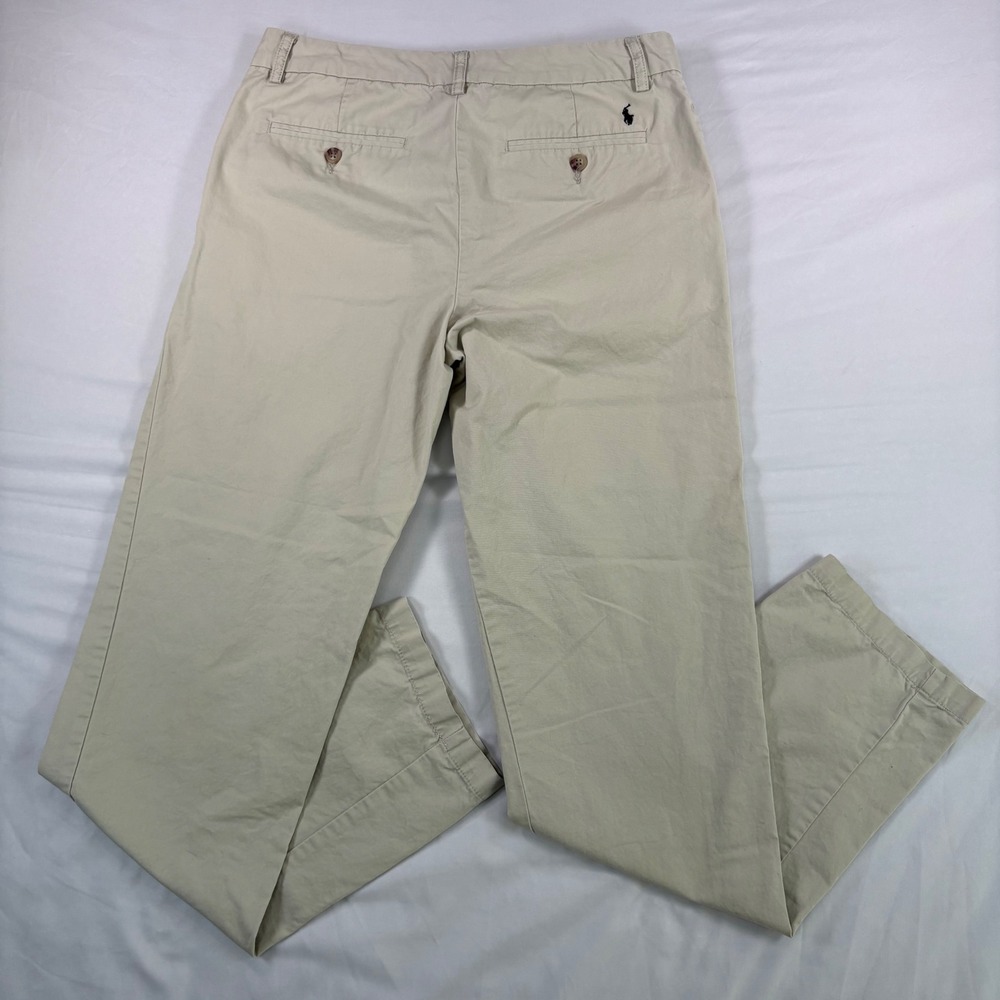 Polo Ralph Lauren Chino Pants Boys 20 Tan Cotton Classic Preppy Khaki - Picture 5 of 11